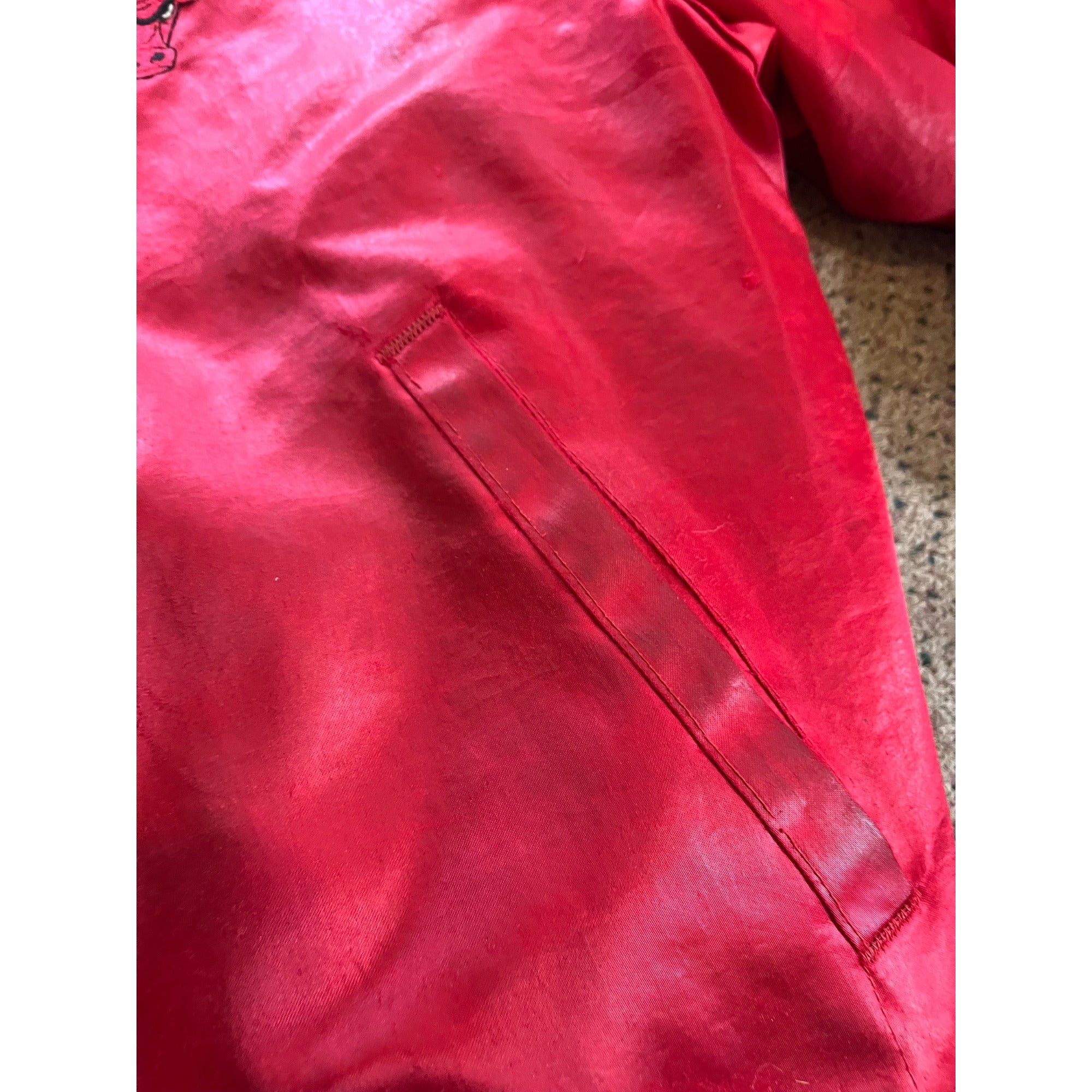 Vintage 1990s Swingster NBA Chicago Bulls Satin Bomber Jacket Mens XL Jordan