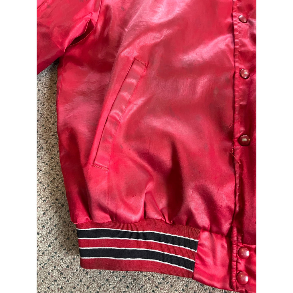 Vintage 1990s Swingster NBA Chicago Bulls Satin Bomber Jacket Mens XL Jordan