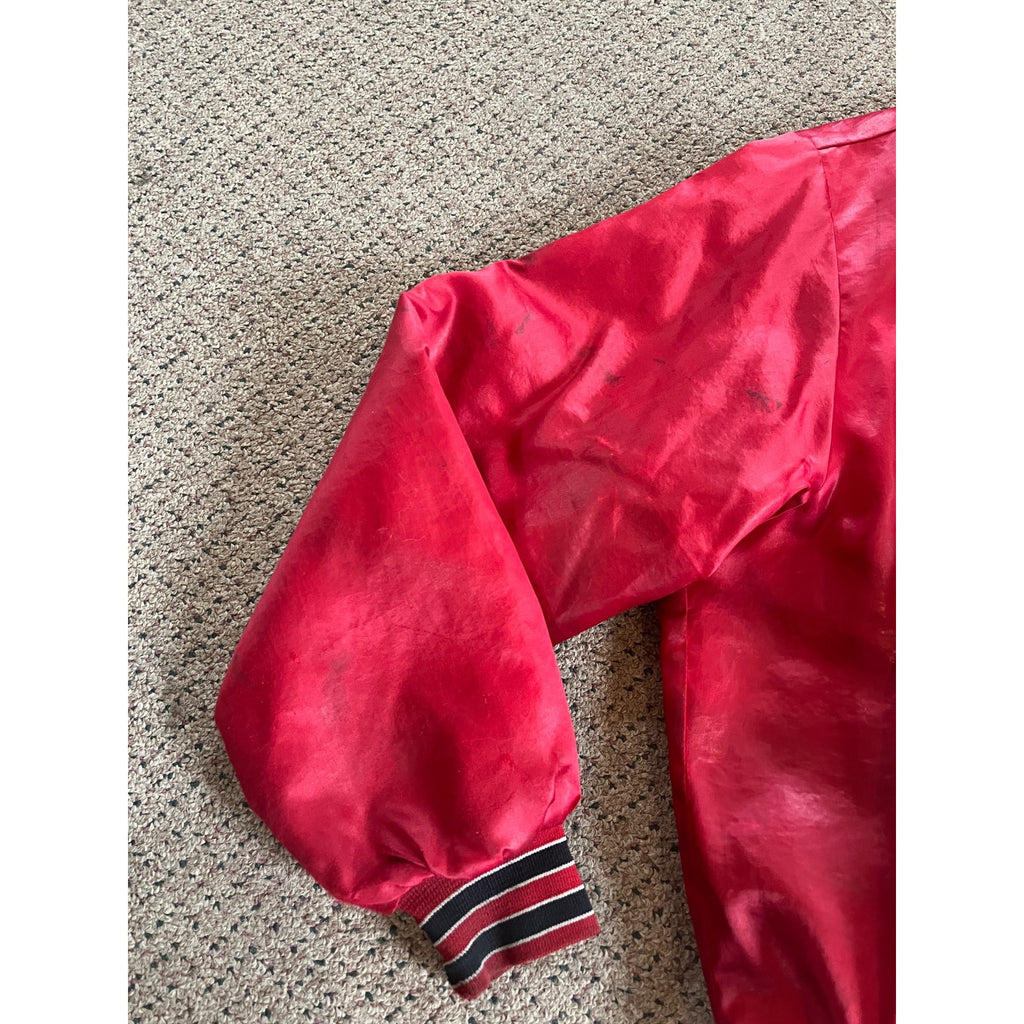 Vintage 1990s Swingster NBA Chicago Bulls Satin Bomber Jacket Mens XL Jordan