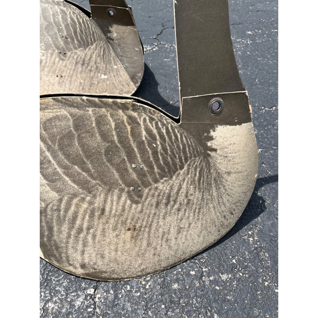 Vintage 1940s Dup-A-Goose Folding Decoys Pair Dunster Sporting Goods Seattle
