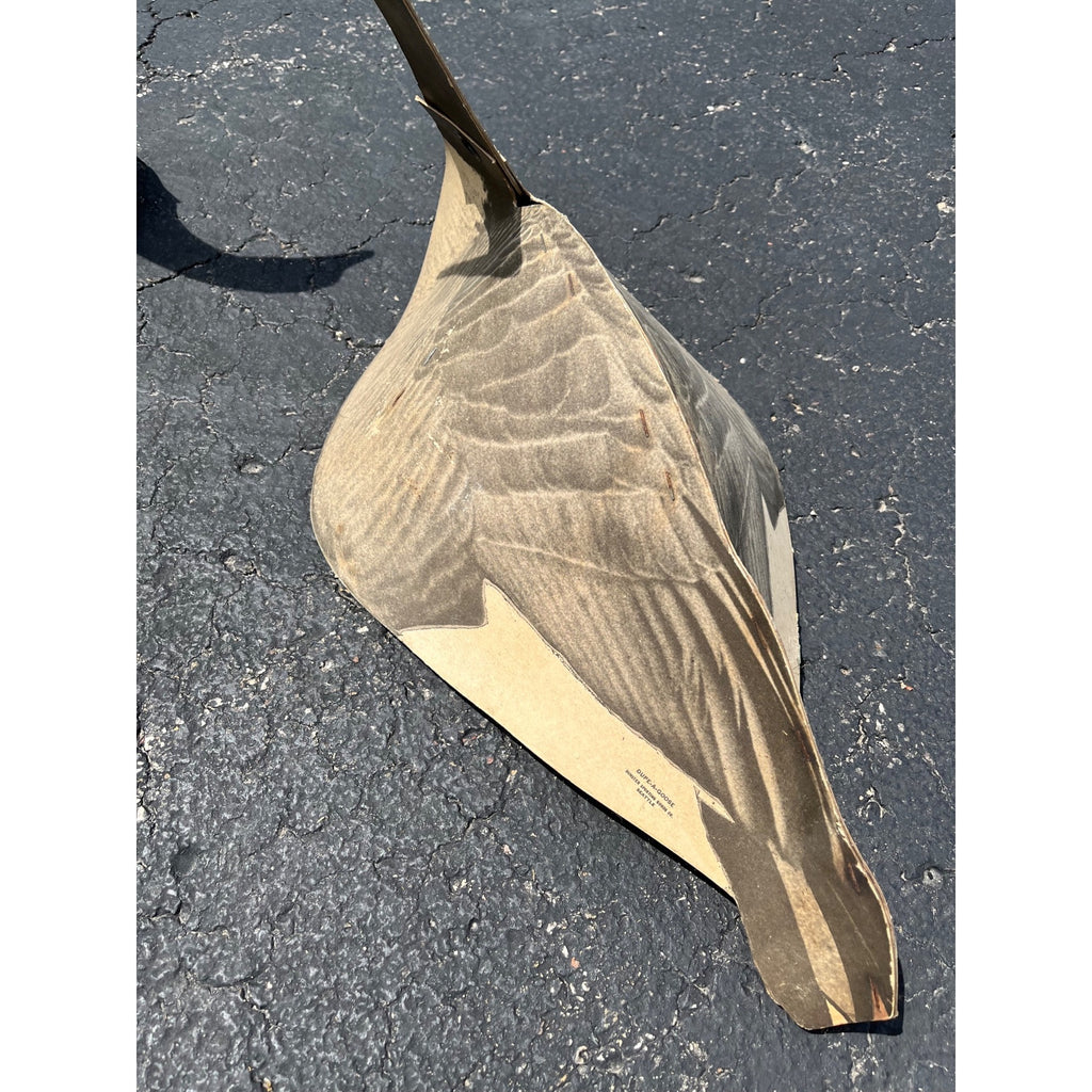 Vintage 1940s Dup-A-Goose Folding Decoys Pair Dunster Sporting Goods Seattle