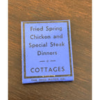Vintage Farm Kitchen Baraboo Wisconsin WI Unstruck FULL Matchbook Restaurant