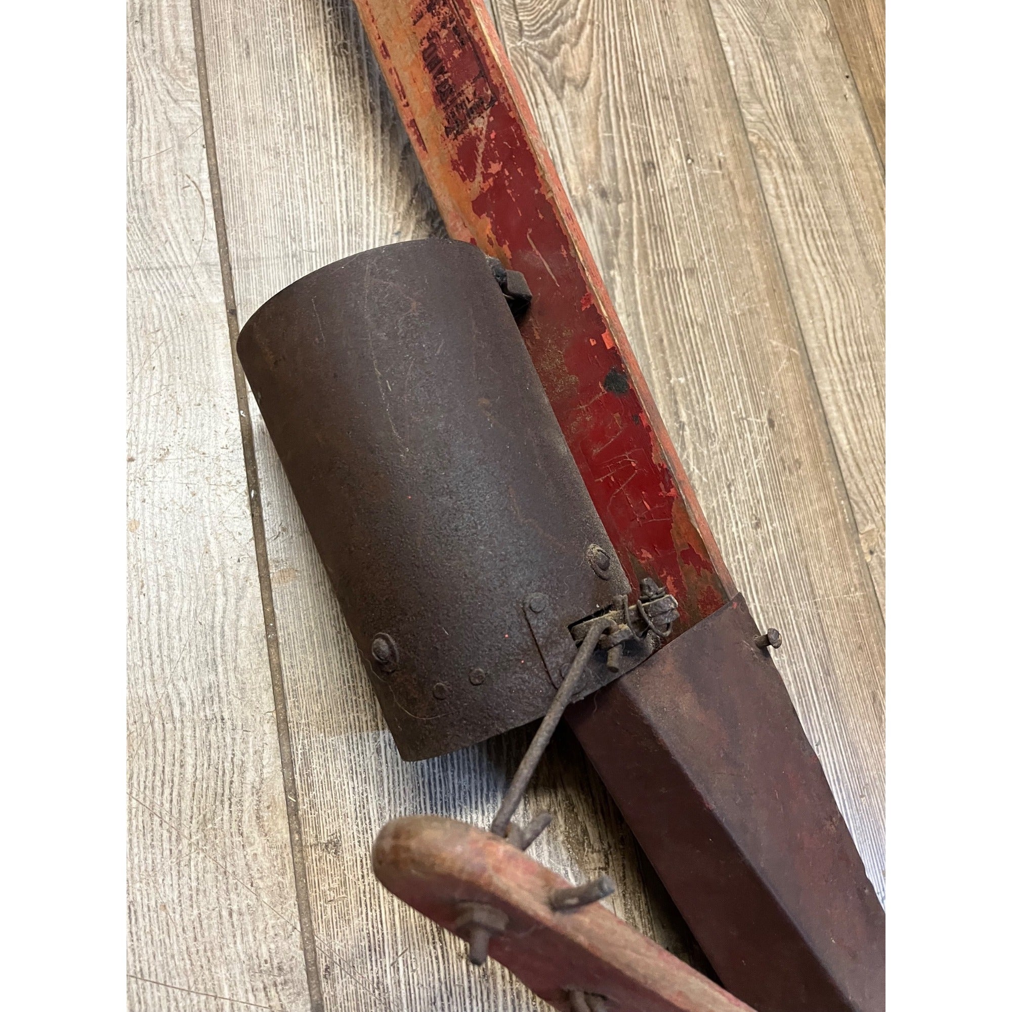 Vintage Primitive Wooden Seed Sower Potato Bulb Planter Tool Farm Decor