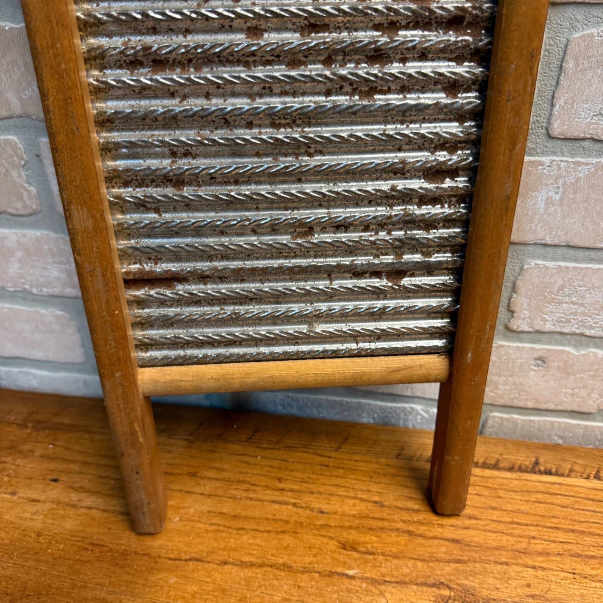 Vintage Dubl Handi Columbus Washboard Co. Tin Washboard 1930s Decor