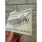 1890's Canton Ohio Bucher Gibbs Plow Imperial Harrow Trade Card Fair