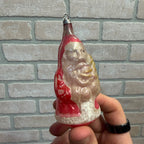 Antique 1920s Father Christmas Santa Claus Glass Ornament Early