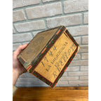 RARE Vintage La Diligencia Cigar Wooden Box Advertising Tampa Florida
