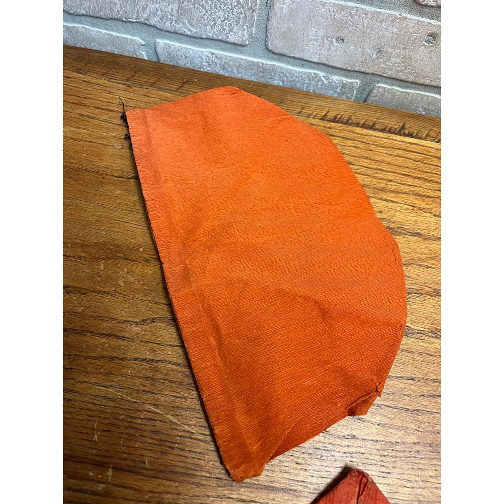 Vintage 1930s Halloween Party Crepe Tissue Paper Hats Flying Witch - German