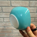 Vintage Pyrex 410 (12 Ounce) Turquoise Dip Bowl Mid-Century Ovenware