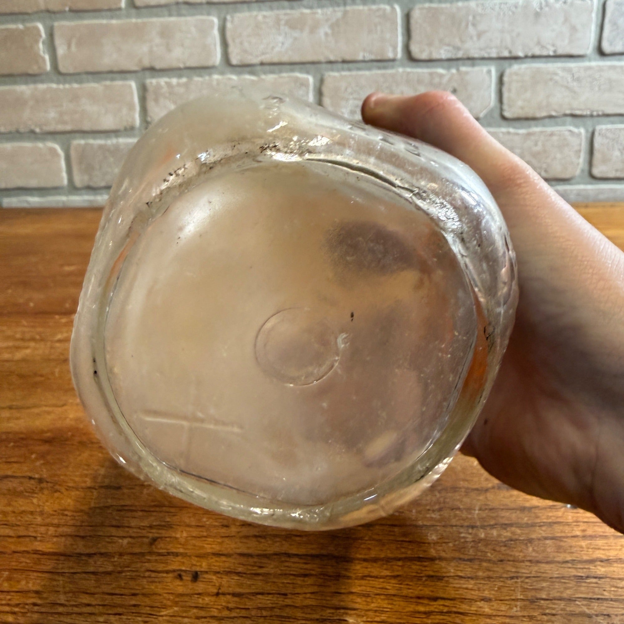 Vintage Sunlite Dairy Oshkosh Wisconsin Quart Milk Bottle Dairy Glass