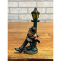 Antique Vintage Drunken Man Hobo Cast Iron Bottle Opener Lamp Post John Wright