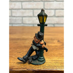 Antique Vintage Drunken Man Hobo Cast Iron Bottle Opener Lamp Post John Wright