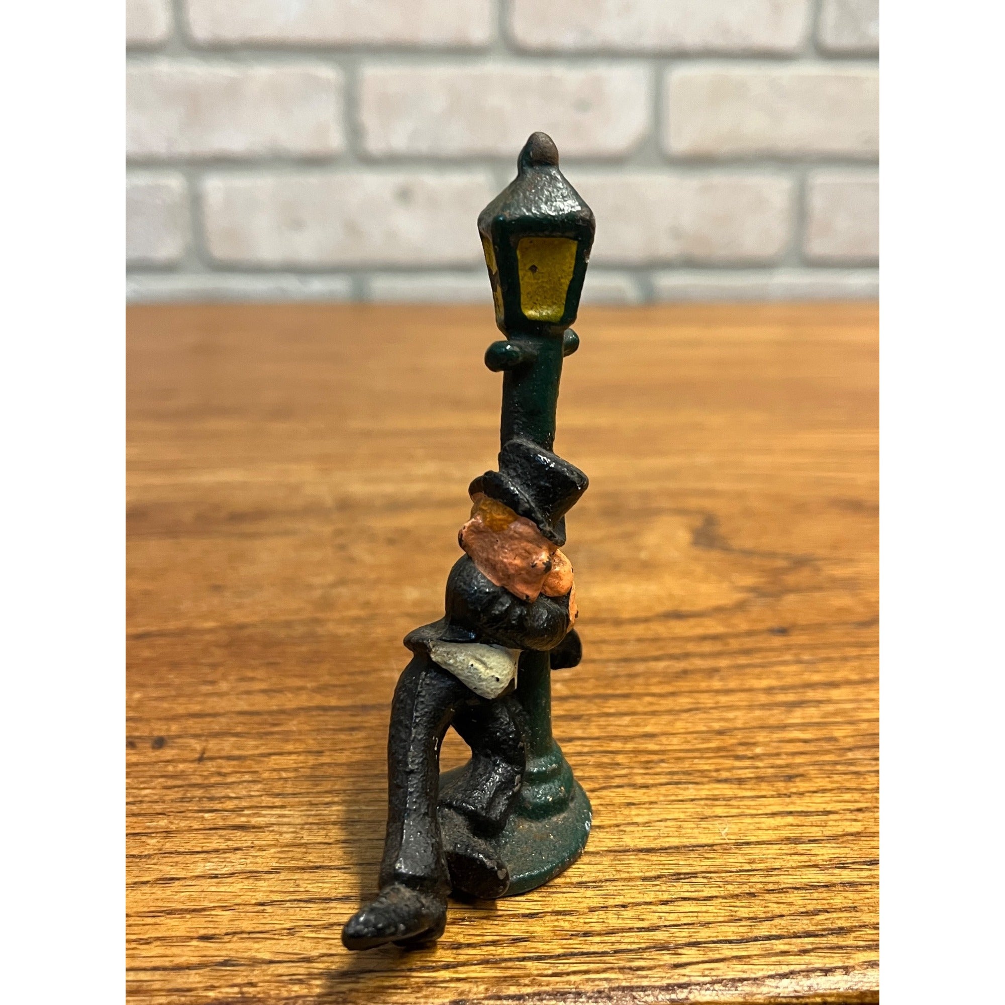 Antique Vintage Drunken Man Hobo Cast Iron Bottle Opener Lamp Post John Wright