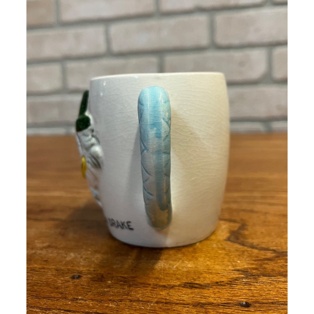 Vintage 1960's Ceramic Ludwig Von Drake Walt Disney Productions 3-D Mug