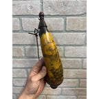 Antique 19th c. Scrimshaw Carved Powder Horn Charleston South Carolina Folk Art