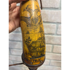 Antique 19th c. Scrimshaw Carved Powder Horn Charleston South Carolina Folk Art