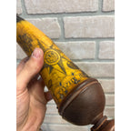 Antique 19th c. Scrimshaw Carved Powder Horn Charleston South Carolina Folk Art