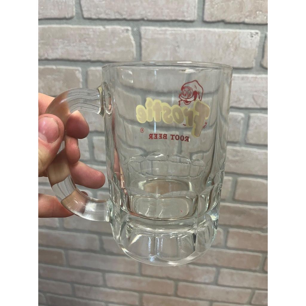 VINTAGE FROSTIE ROOT BEER SODA POP FOUNTAIN 5" HEAVY GLASS MUGS