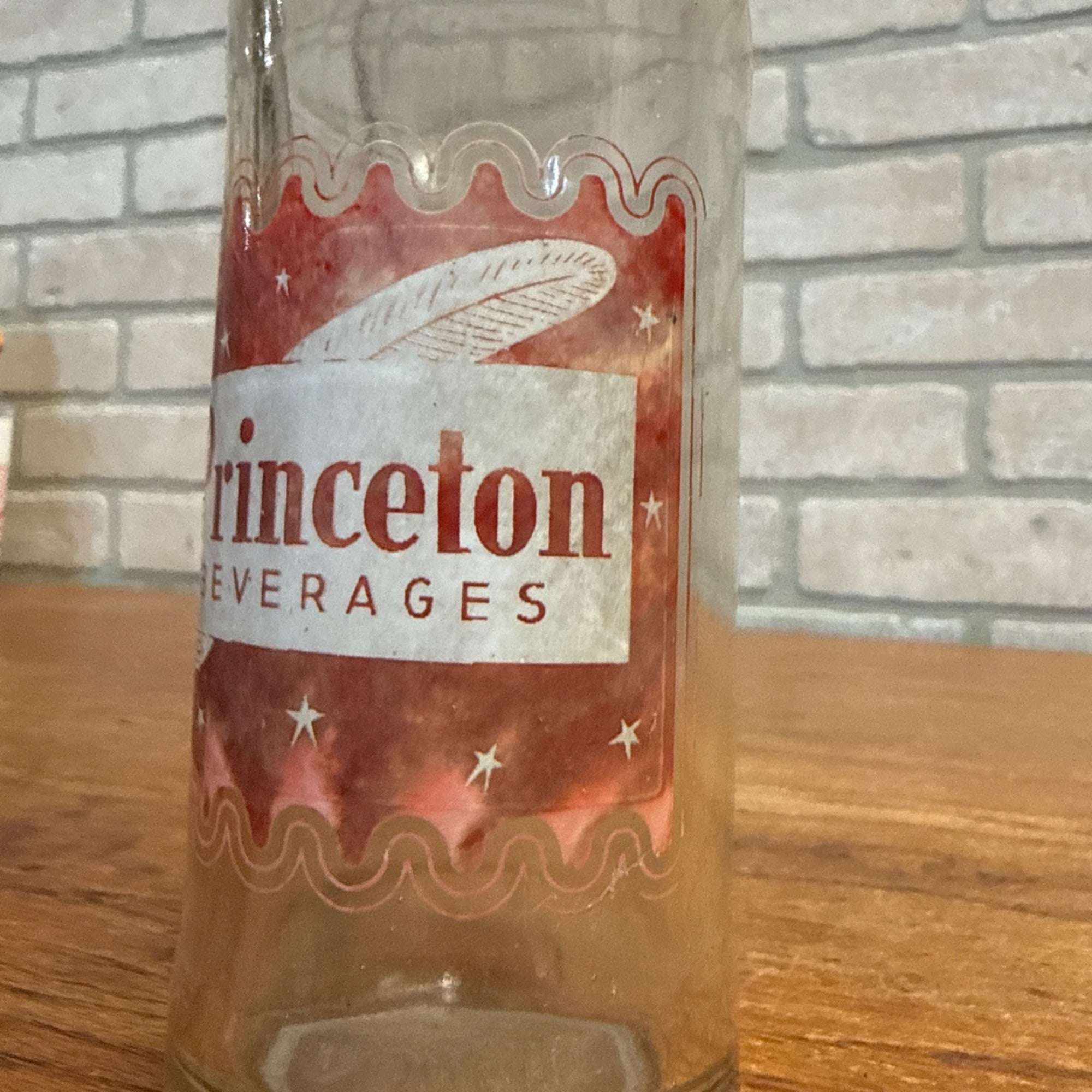 RARE Princeton Beverages Wi ACL Soda Bottle Princeton Wisconsin Bottle Wis