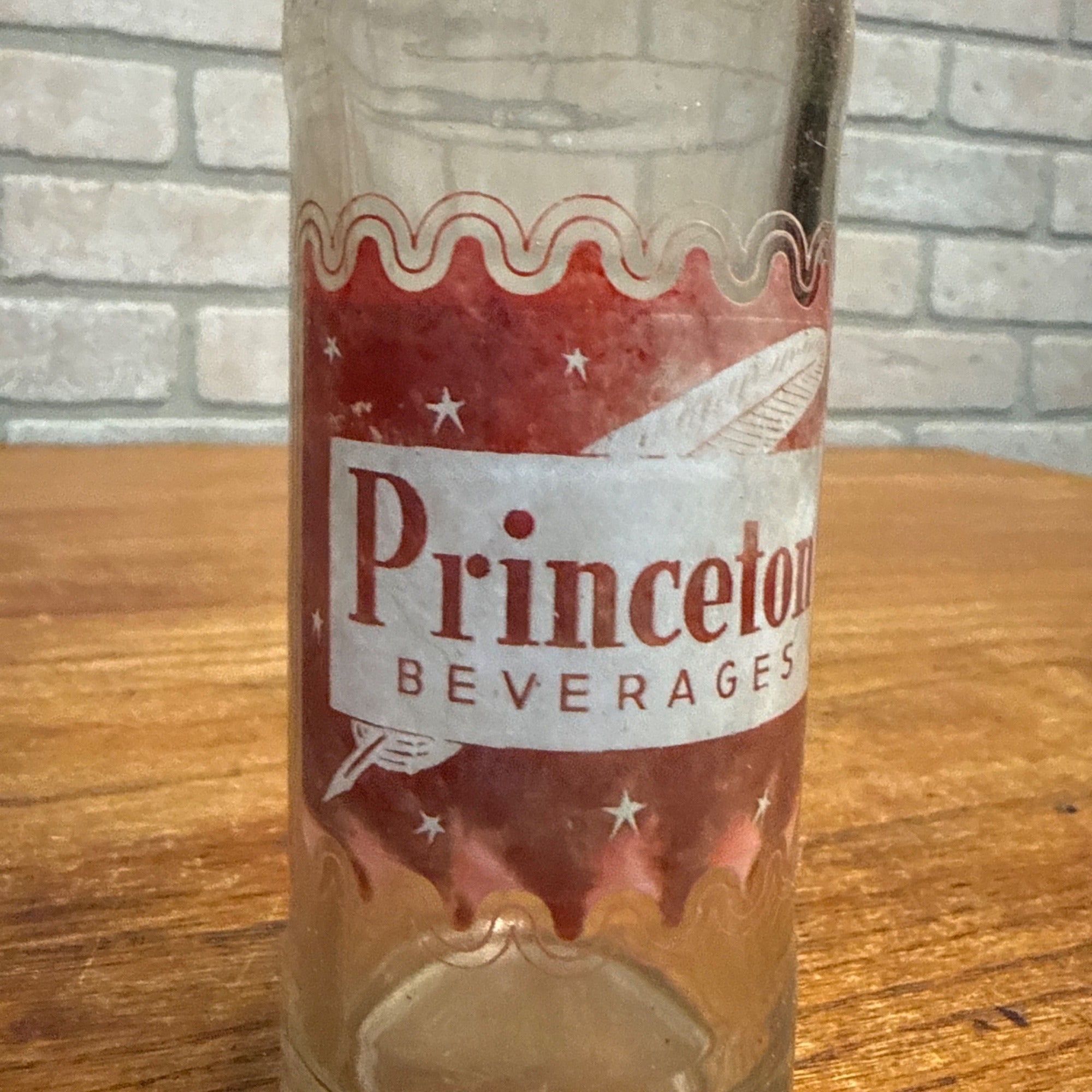 RARE Princeton Beverages Wi ACL Soda Bottle Princeton Wisconsin Bottle Wis