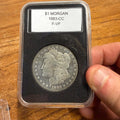 1883-CC Morgan Silver Dollar Coin Fine Very Fine Condition Circulated