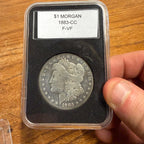 1883-CC Morgan Silver Dollar Coin Fine Very Fine Condition Circulated