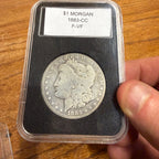 1883-CC Morgan Silver Dollar Coin Fine Very Fine Condition Circulated