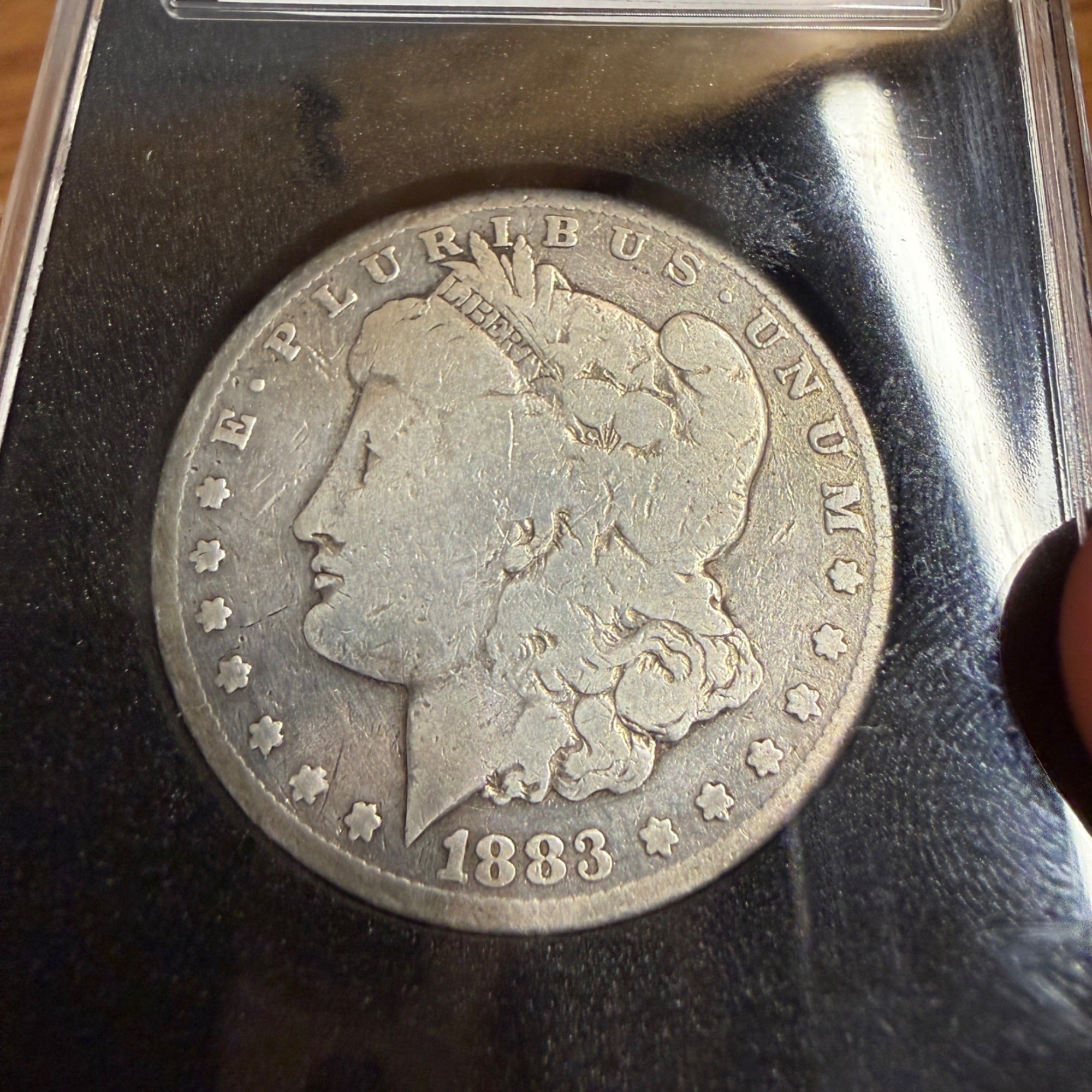 1883-CC Morgan Silver Dollar Coin Fine Very Fine Condition Circulated