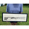 Vintage Mosinee Wisconsin Waterfront River Dam Real Photo Bridge Wausau Iron Wrks
