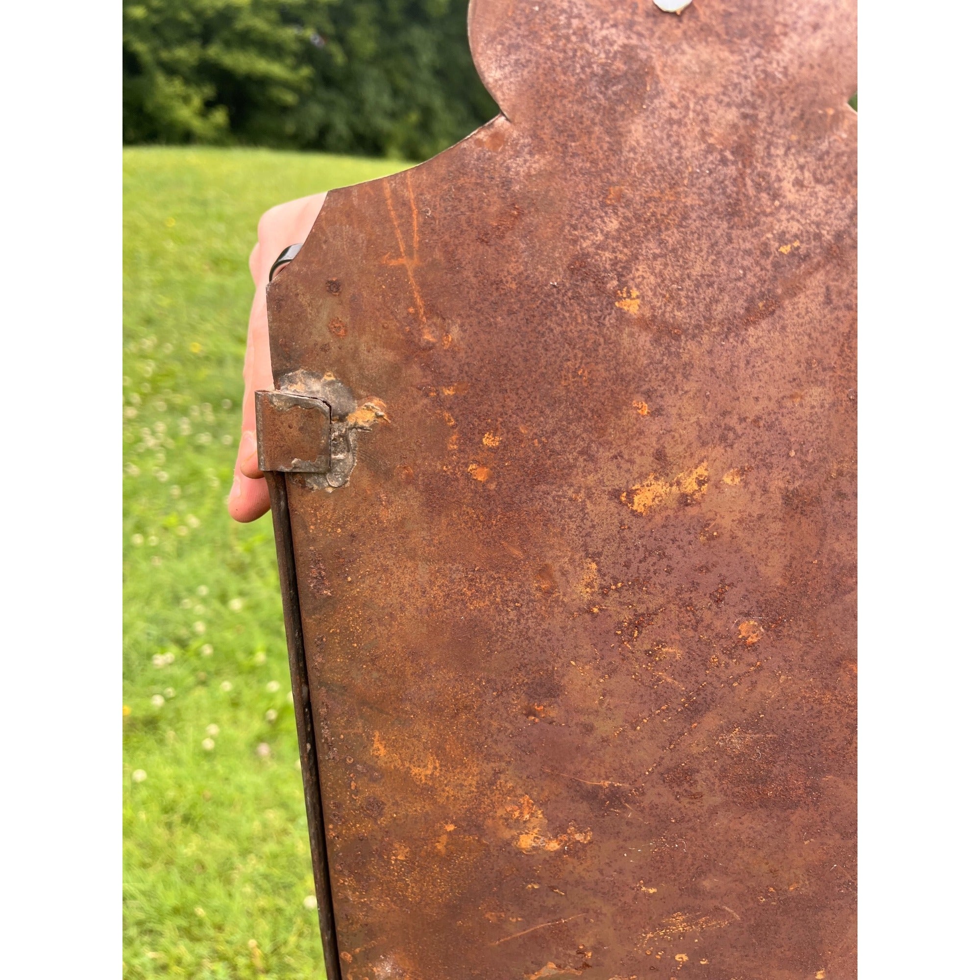 Antique 19th c. Primitive Tin Wall Lantern Candle Sconce Farmhouse Lighting