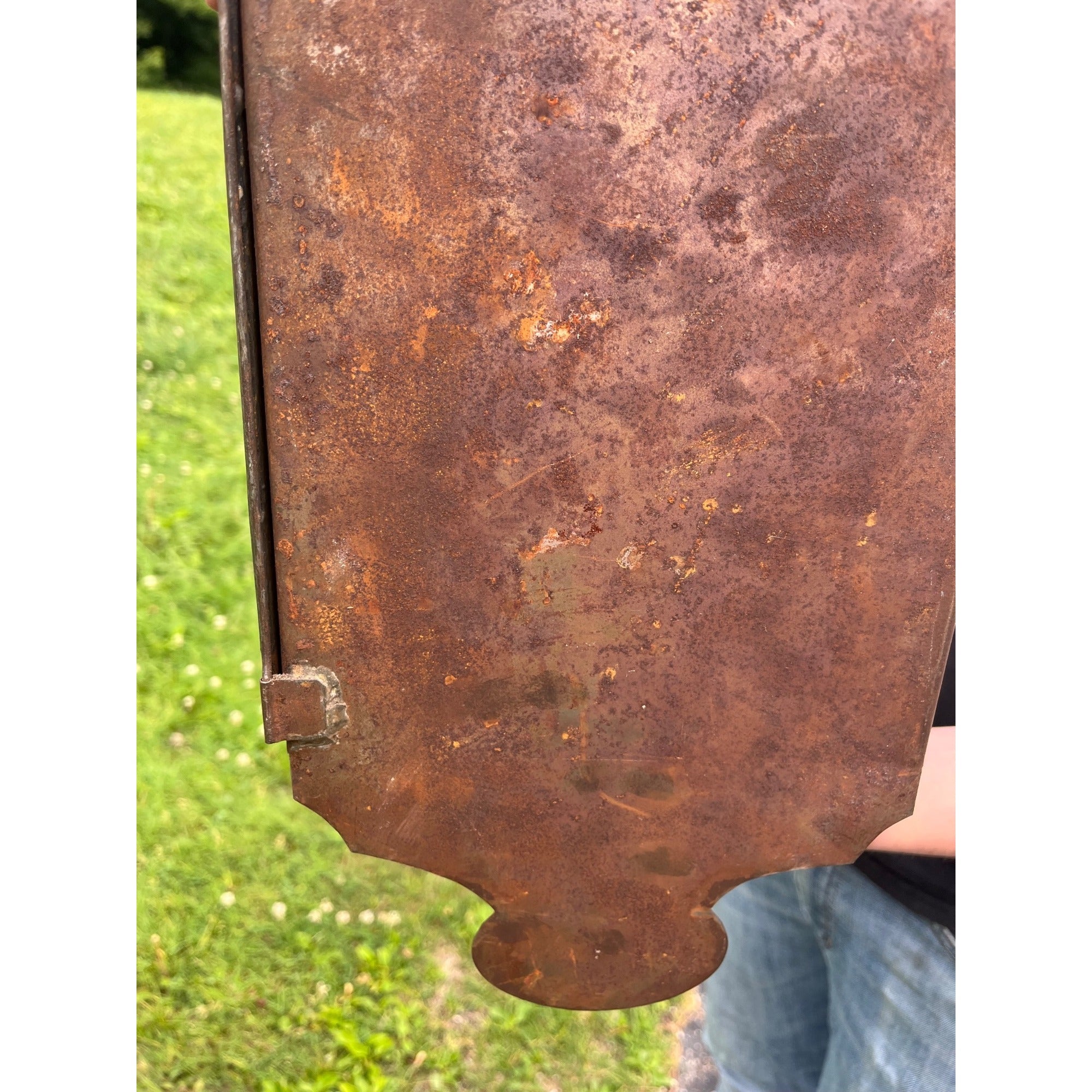 Antique 19th c. Primitive Tin Wall Lantern Candle Sconce Farmhouse Lighting