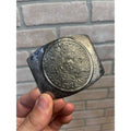 Sterling Silver .925 Mexican Mayan Calendar Belt Buckle 56.55 g Grams
