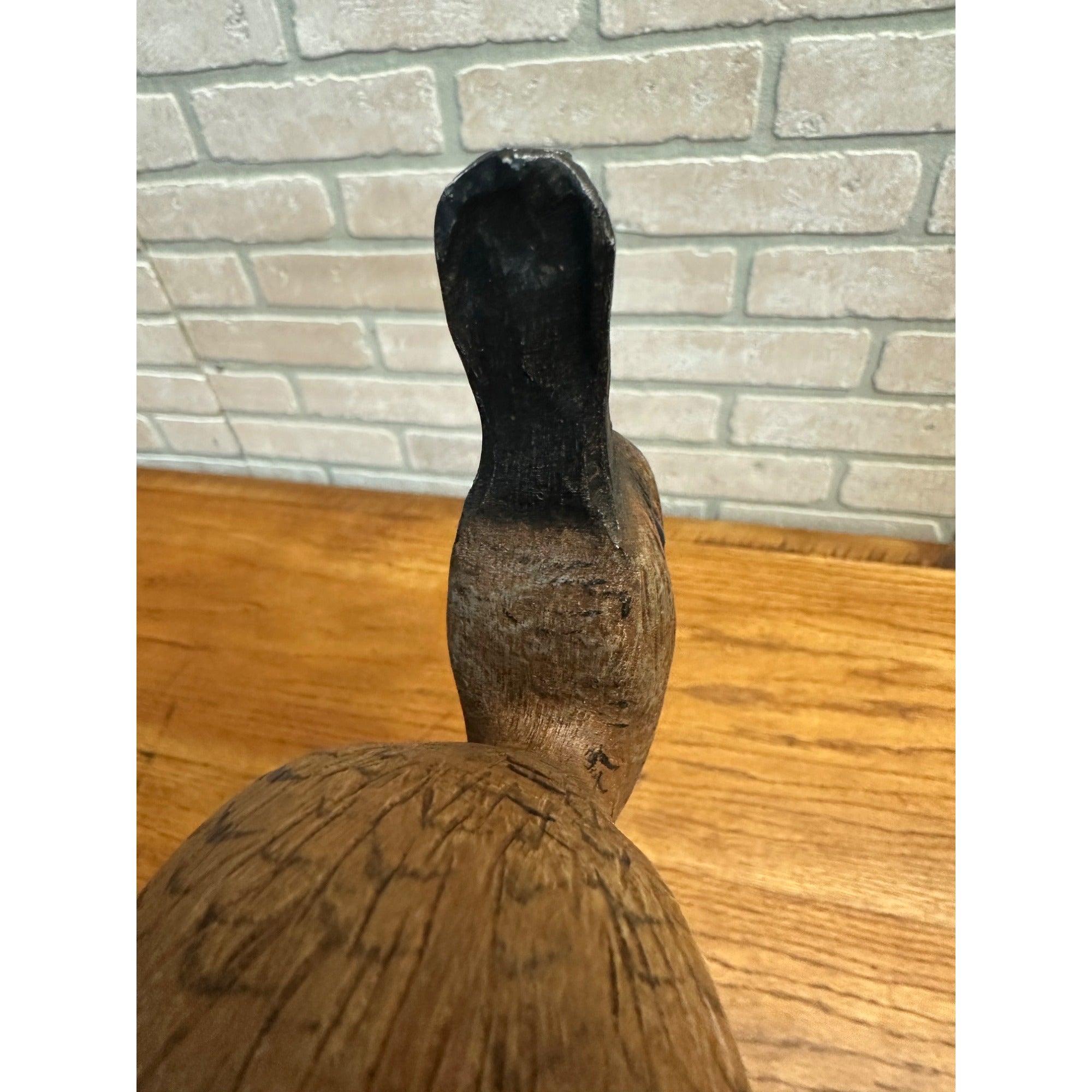 Casey Edwards Blue Wing Teal Hen in Flight Wood Carving Decoy Manitowoc