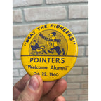 Vintage 1960 Stevens Point College Homecoming Pin University Wisconsin Football