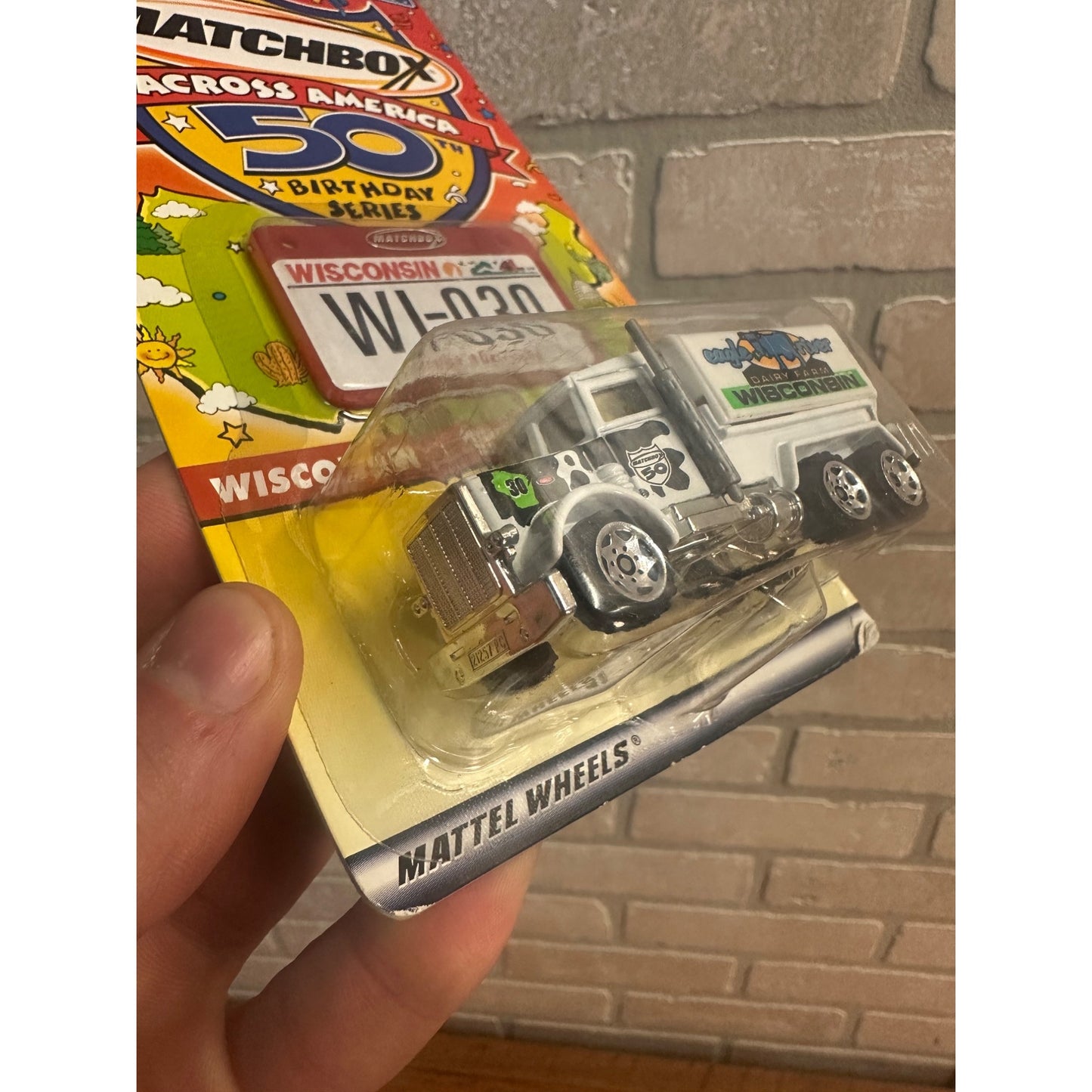 Wisconsin Peterbilt Tanker matchbox across America 50th Birthday Series Sealed