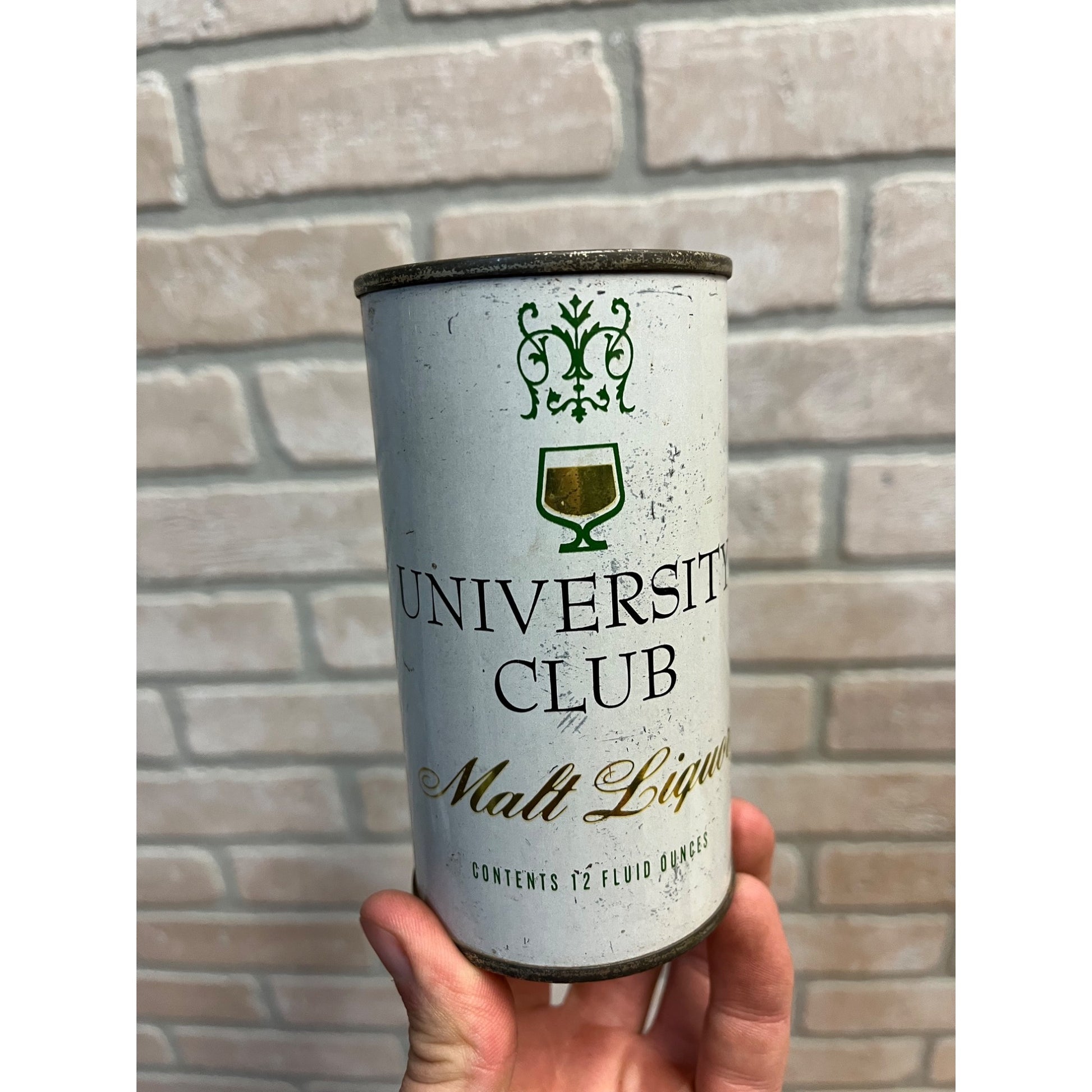 Vintage Gettelman University Club Malt Liquor Beer Can Flat Milwaukee Wis
