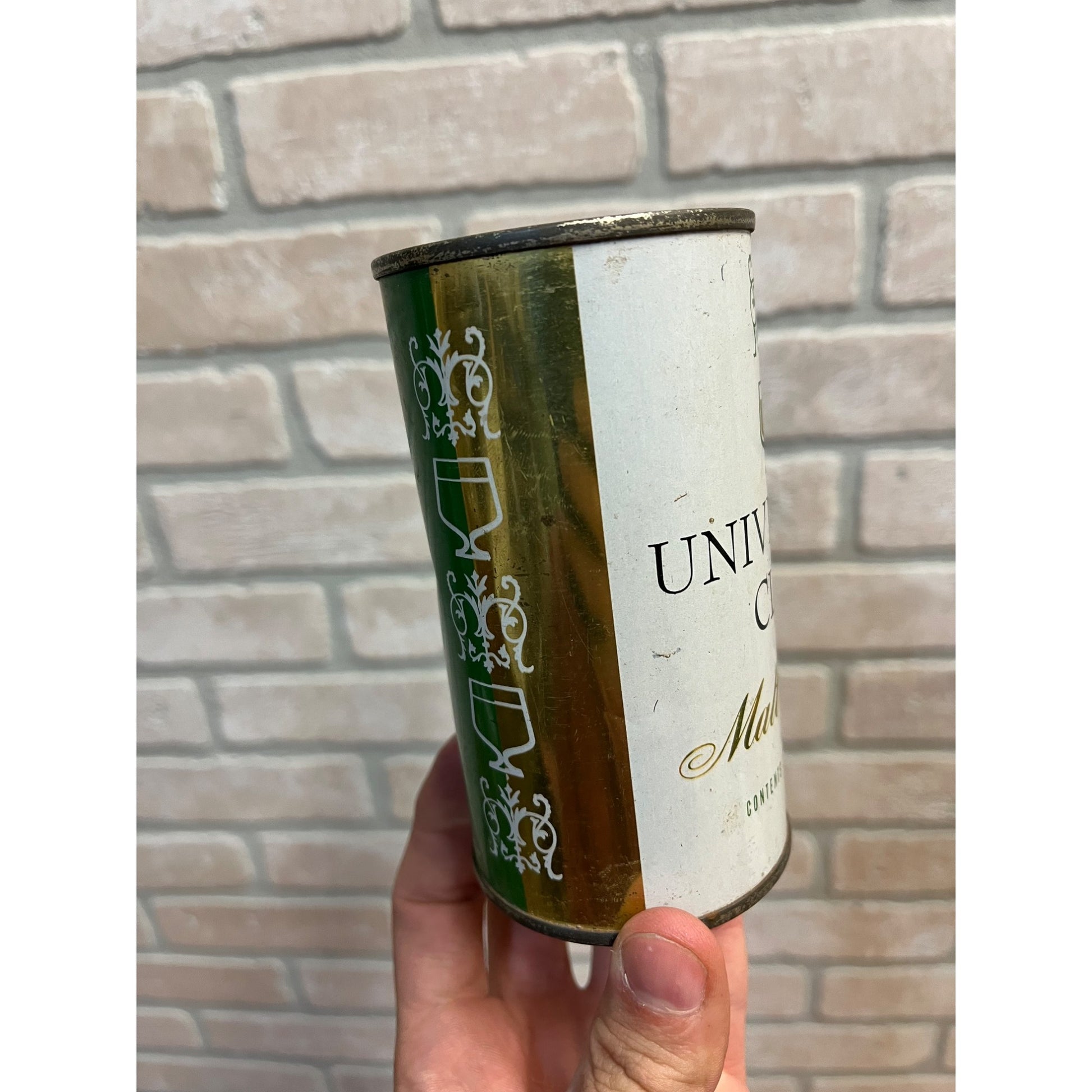 Vintage Gettelman University Club Malt Liquor Beer Can Flat Milwaukee Wis