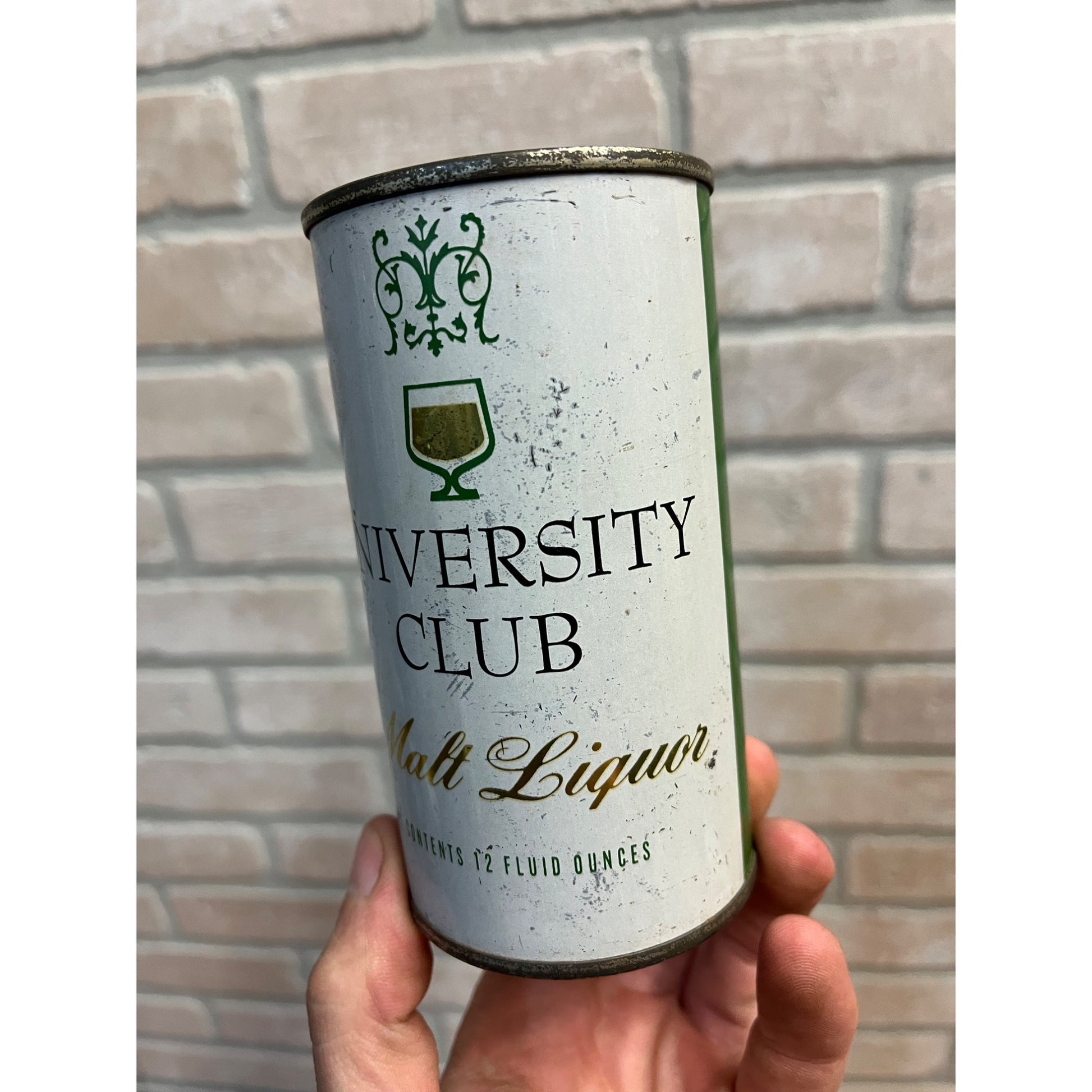 Vintage Gettelman University Club Malt Liquor Beer Can Flat Milwaukee Wis