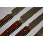 Lot of 11 Vintage EKCO MCM Stainless Steel Kitchen Knives & Utensils Wood Handles