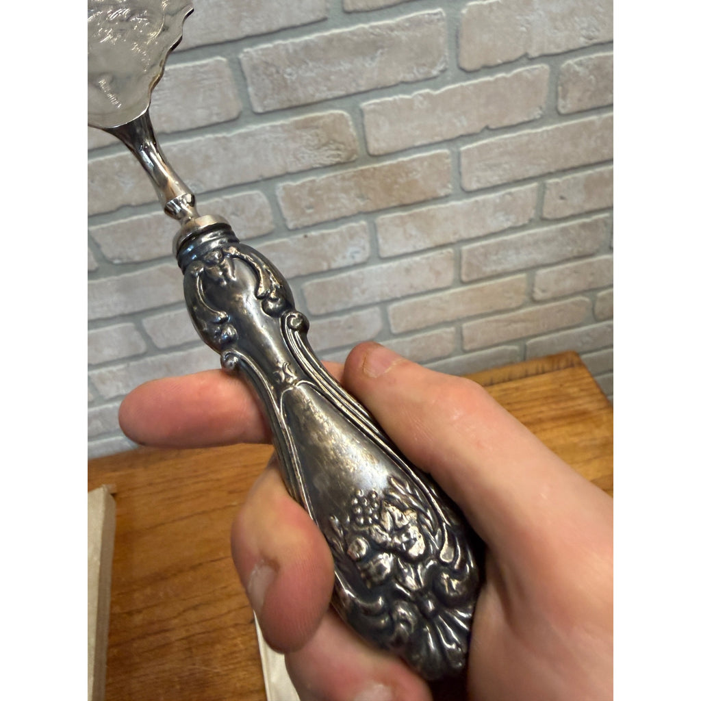 Raimond Sheffield England Sterling Silver Handled Knife And Cake Set Wedding Gift