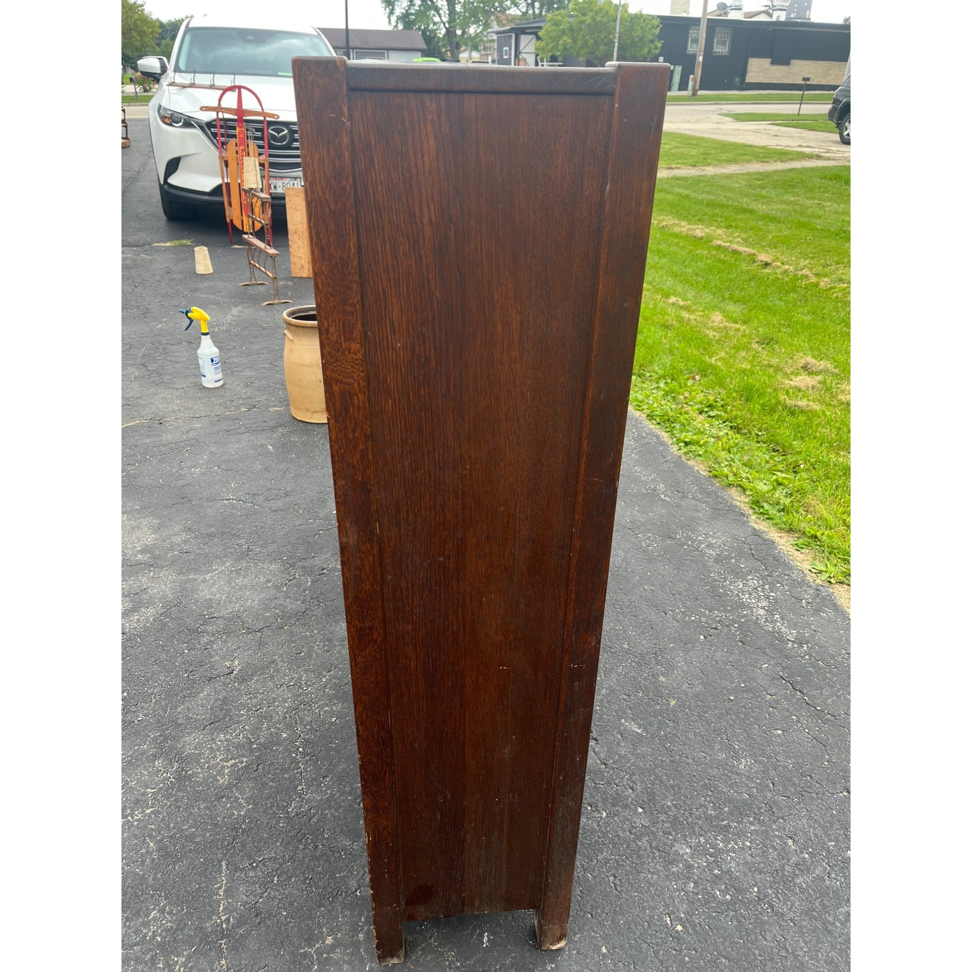 Vintage Arts & Crafts / Mission Style Three-Door Bookcase