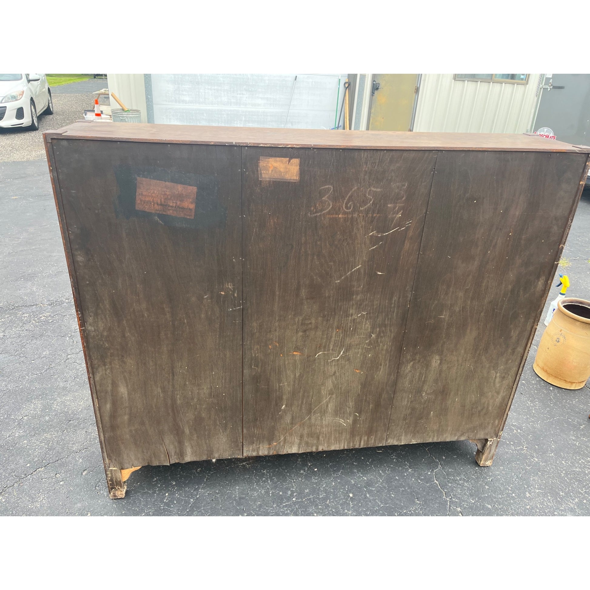 Vintage Arts & Crafts / Mission Style Three-Door Bookcase