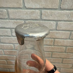 Vintage 1900s Aluminum Milk Bottle Cover Advertising Alcazar Ranges Milwaukee WI