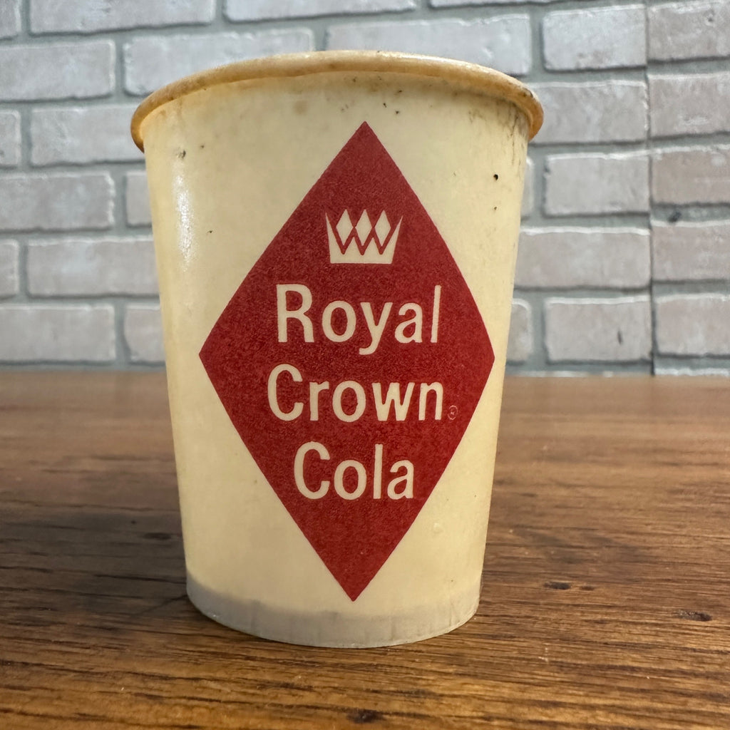 Vintage 6oz  RC Cola Royal Crown Soda Promotional Wax Paper Cup