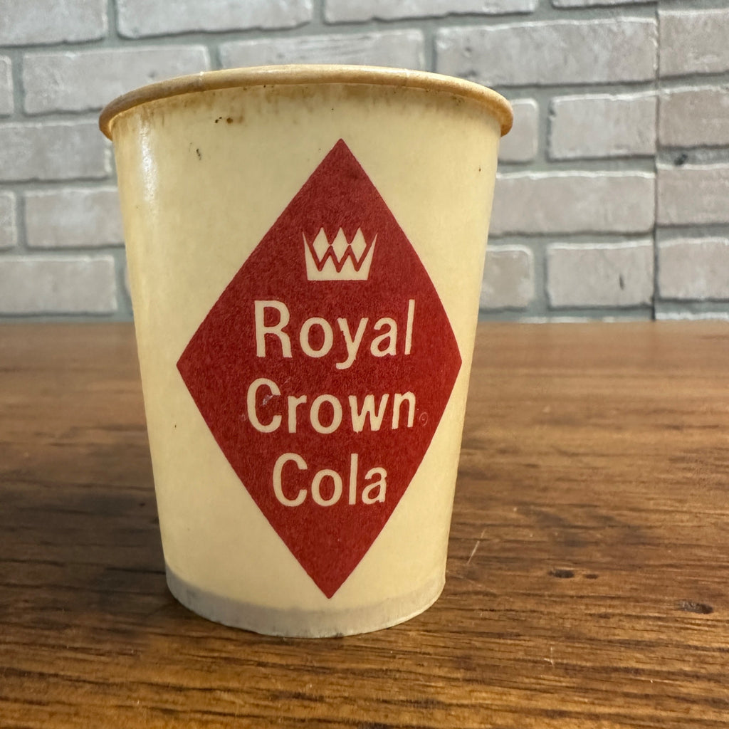 Vintage 6oz  RC Cola Royal Crown Soda Promotional Wax Paper Cup