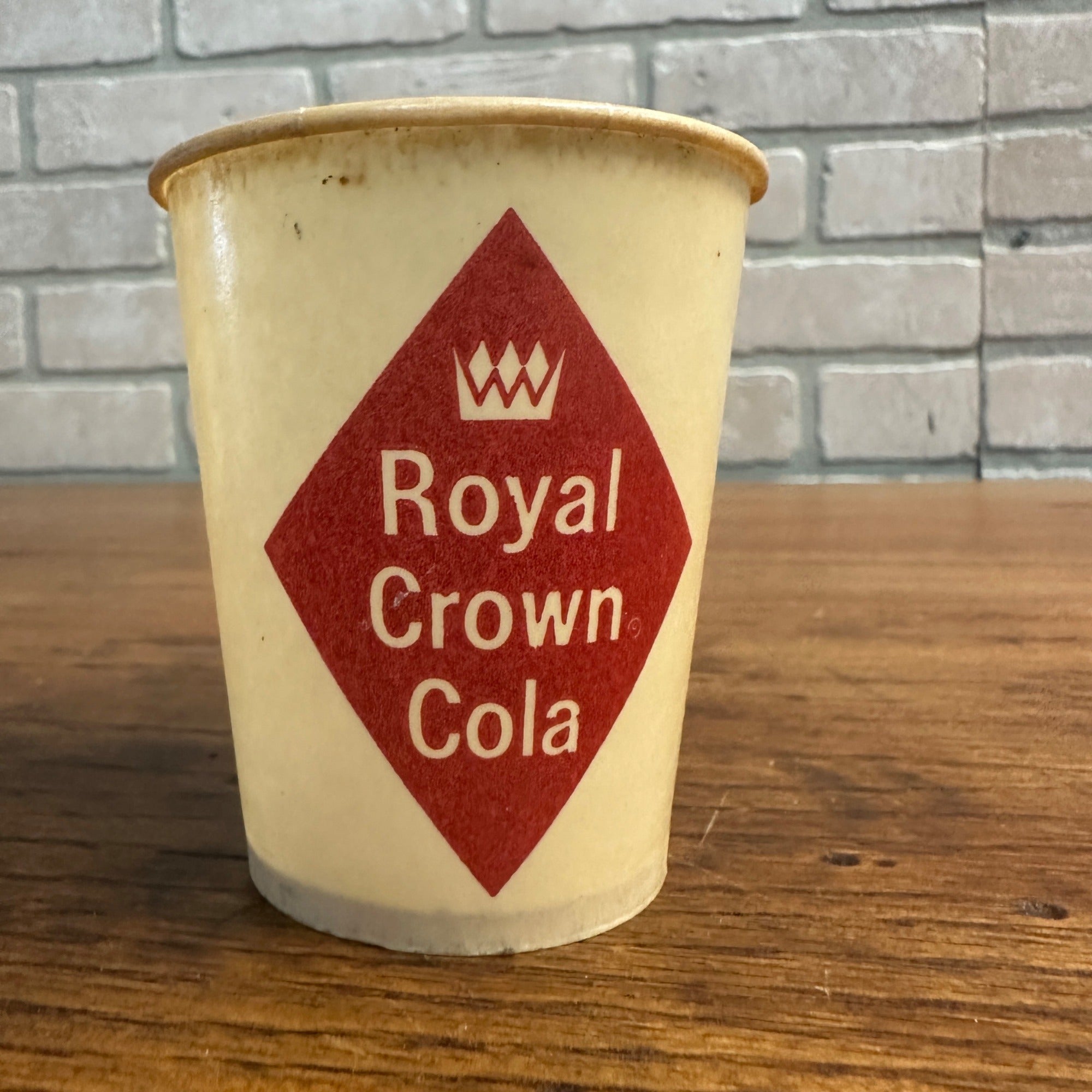 Vintage 6oz  RC Cola Royal Crown Soda Promotional Wax Paper Cup