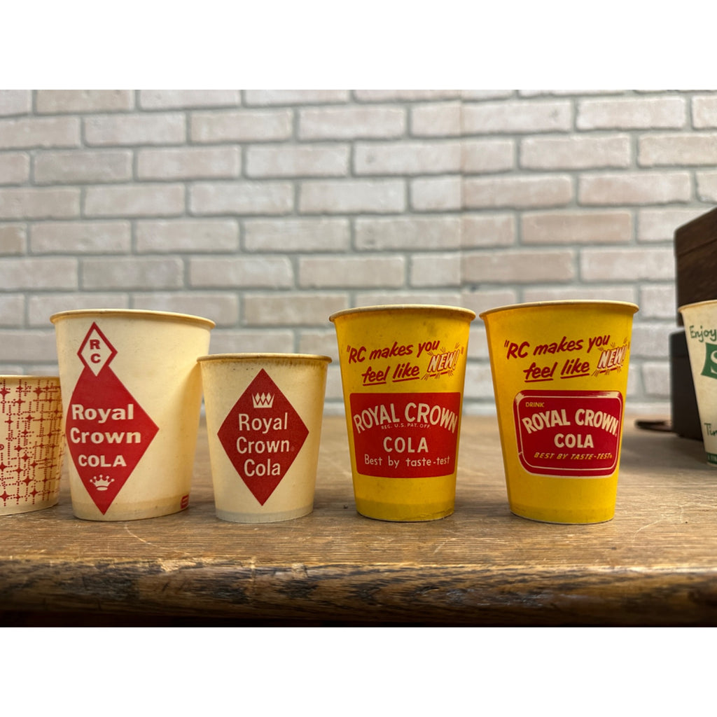 Vintage 6oz  RC Cola Royal Crown Soda Promotional Wax Paper Cup