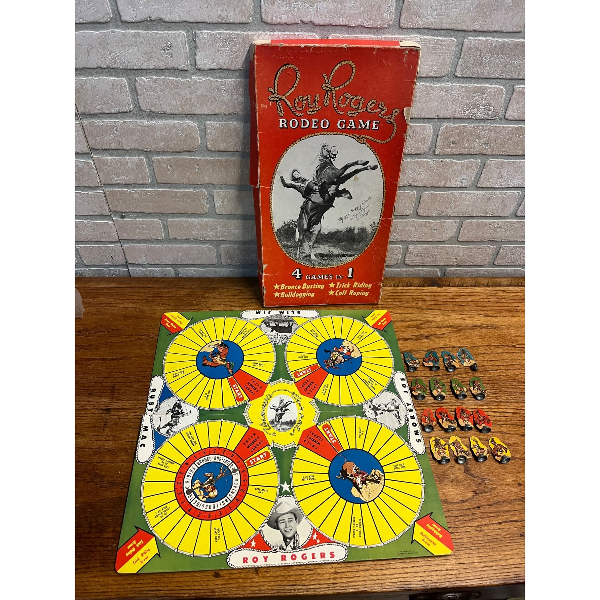 Vintage 1949 Roy Rogers Western Board Game - 100% Complete - Dee McCann