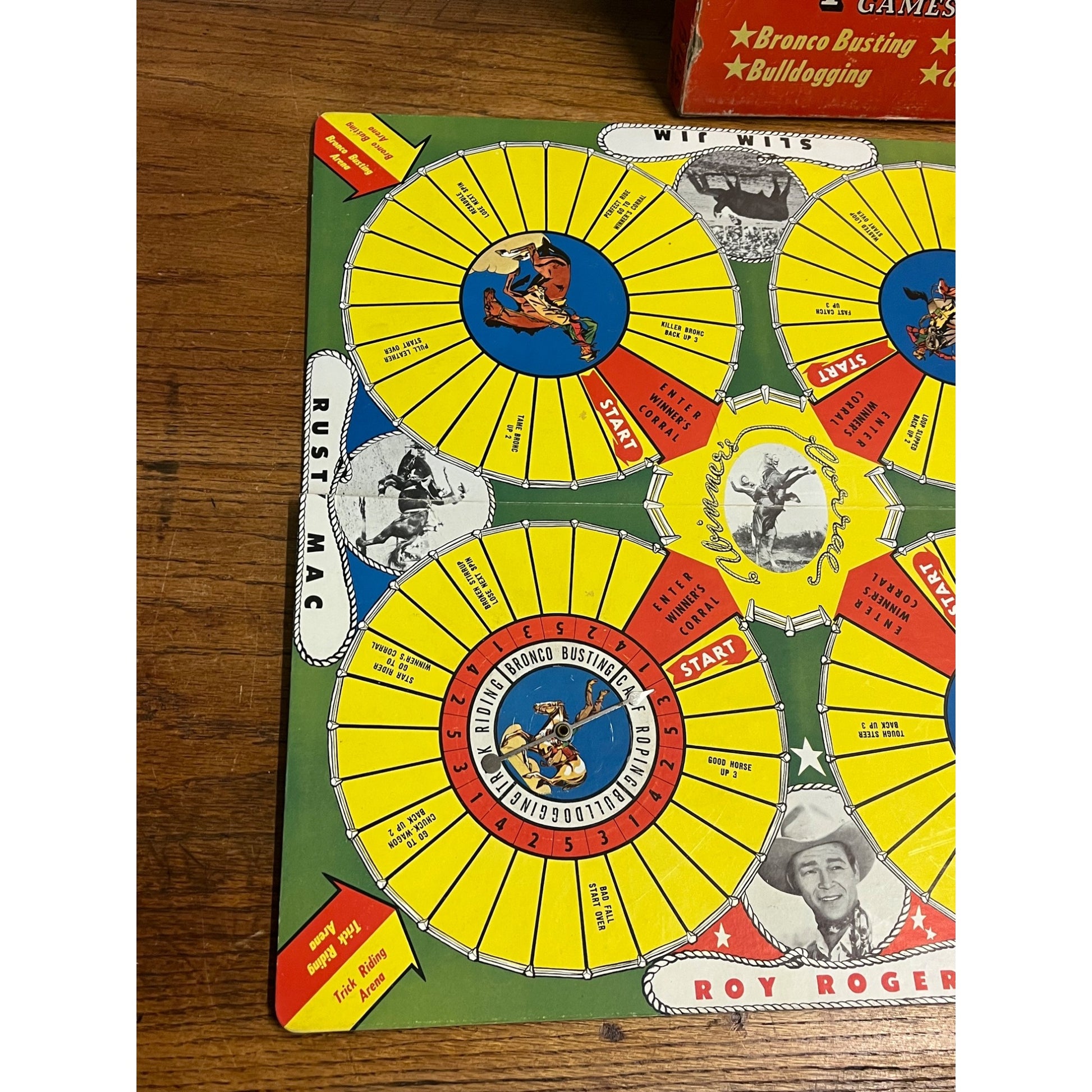 Vintage 1949 Roy Rogers Western Board Game - 100% Complete - Dee McCann