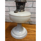 Aladdin White Kerosene Parlor Oil Lamp - No Chimney Nu Type Model B
